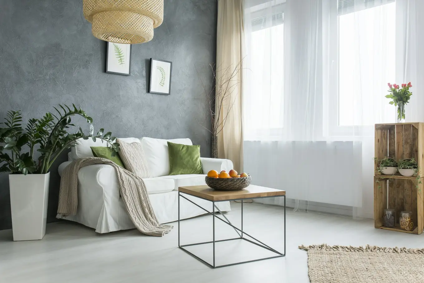 minimalistyczny salon